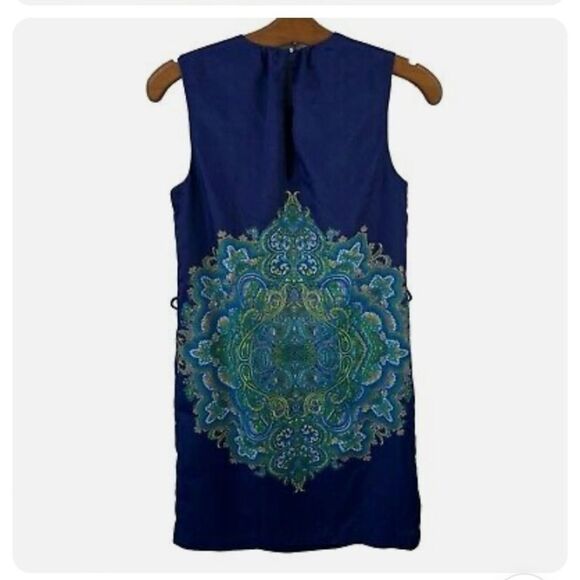 Zara Mandala Sleeveless Shift Dress -M. B68 - Picture 1 of 8